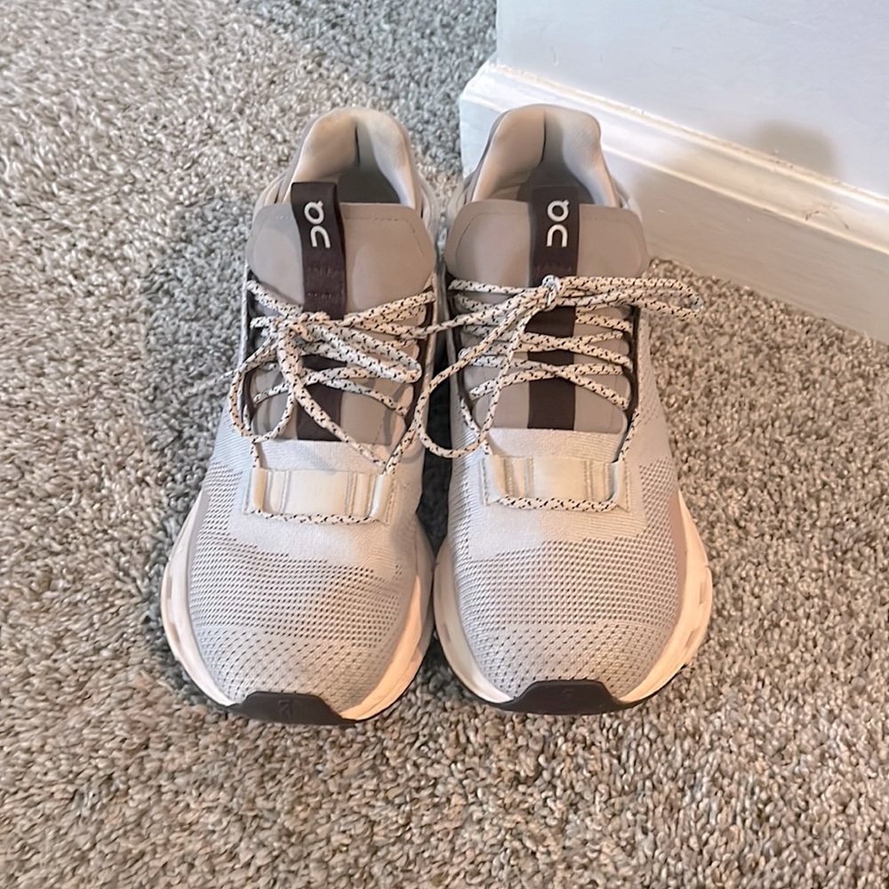 On Cloudnova in Pearl Shell. This shoe is no longer sold on site.